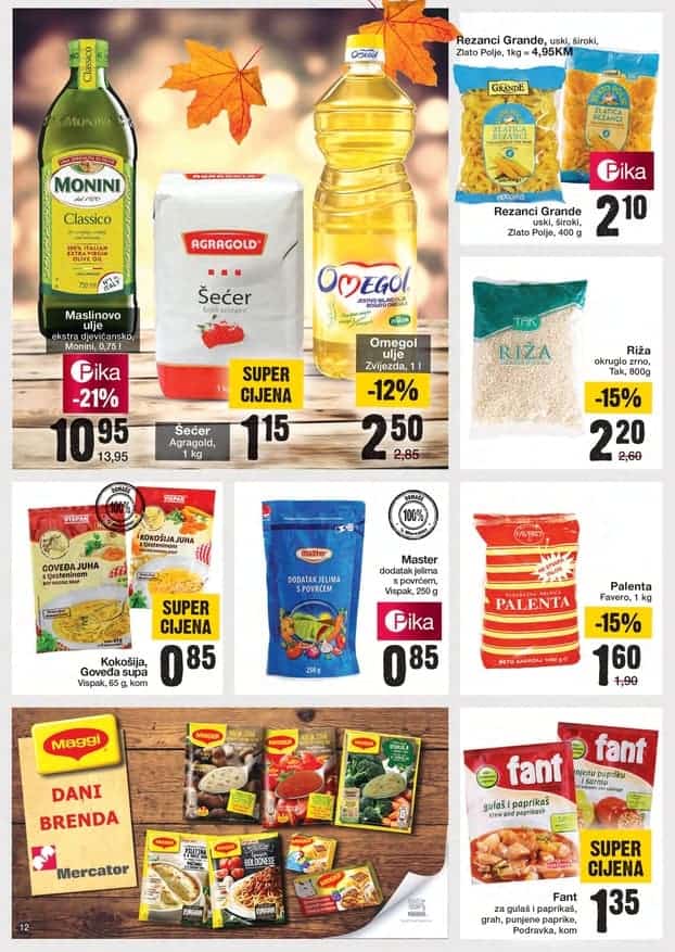 mercator akcijski katalog . maslinovo ulje je na akciji.