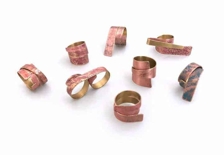 rings handmadejewelry ringlover werkstattstudio werkstattjewelry zinc rose