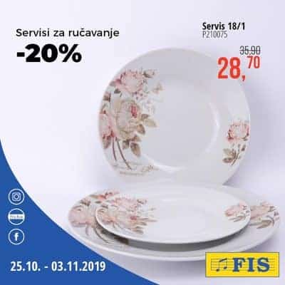 fis vanredna akcija. odlicna ponuda posudja. snizenje 20%