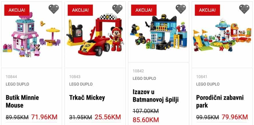 LEGO DUPLO, Novi artikli Životinje svijeta lego duplo