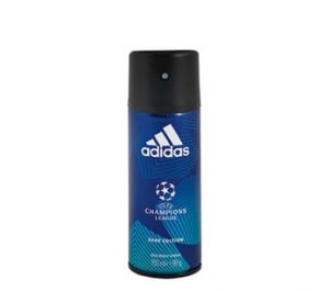 adidas UEFA Champions League deo sprej, 150 ml Svjež, elegantan miris s notama laganog limuna, hladne lavande, kašmirom, vanilijom i pačulijem.