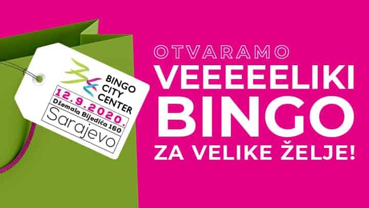 bingo city centar sarajevo. otvara se novi bingo objekat. najveci trzni cetar u BiH.