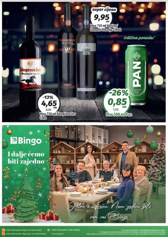 bingo praznicna ponuda 28.12.2020-3.1.2021. godine. super akcija. popust. katalog. snizenje. bingo katalog. kralj dobrih cijena. najnize cijene. 