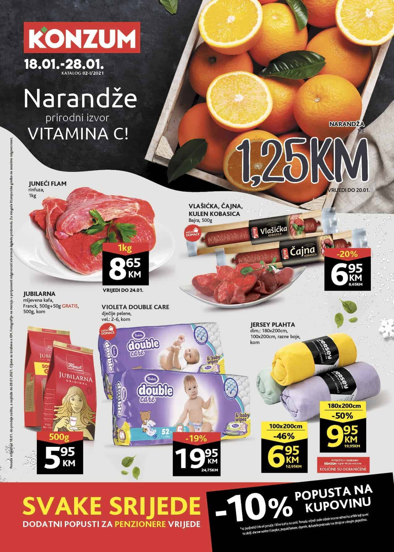 konzum zdravoljupci. konzum akcija. konzum katalog 