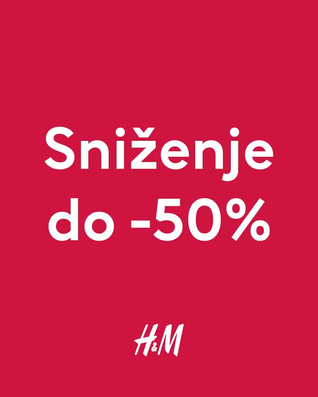 sniženje H&M 50%