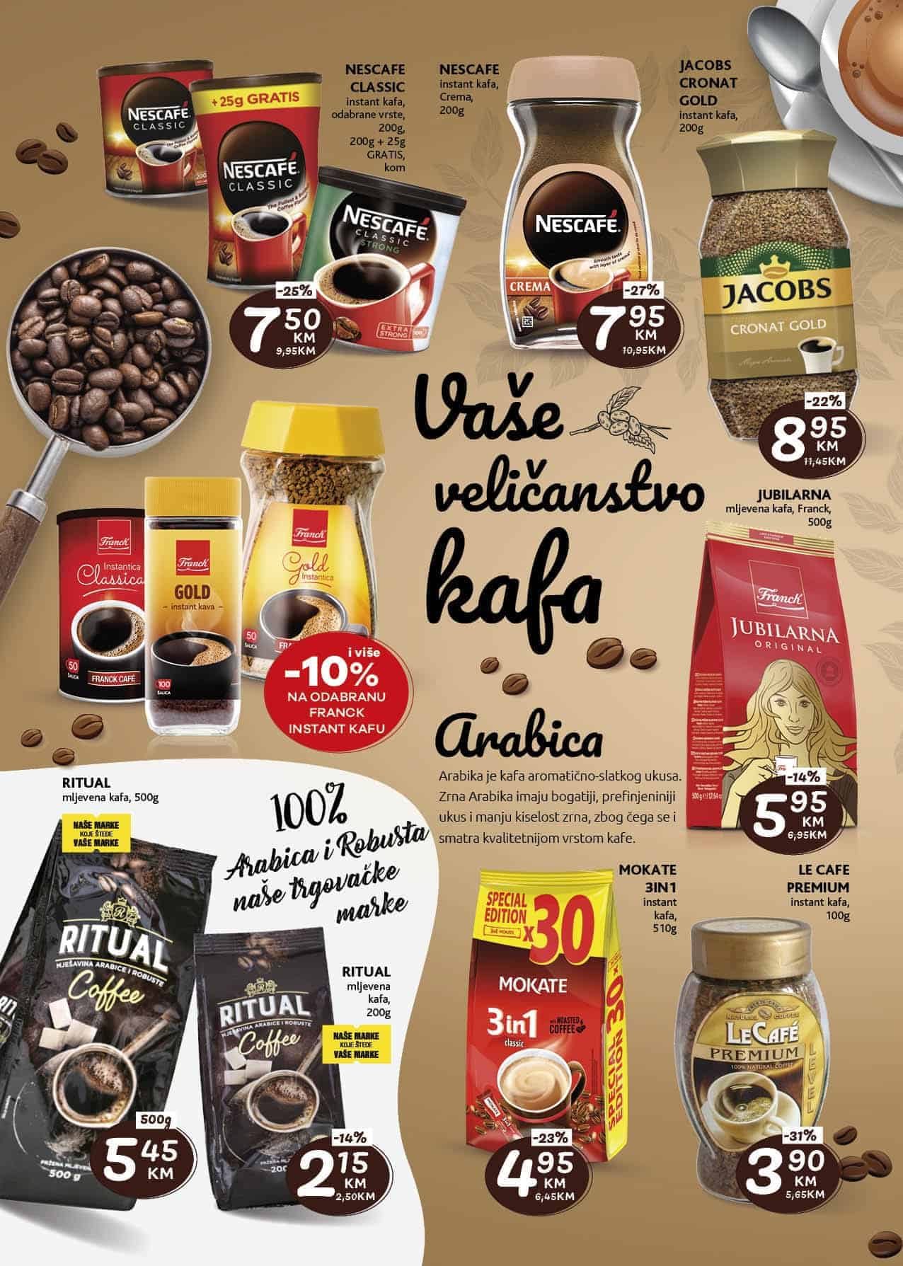 franck kafa, bosanska kafa, instant kafa, nescaffe, ritual kafa