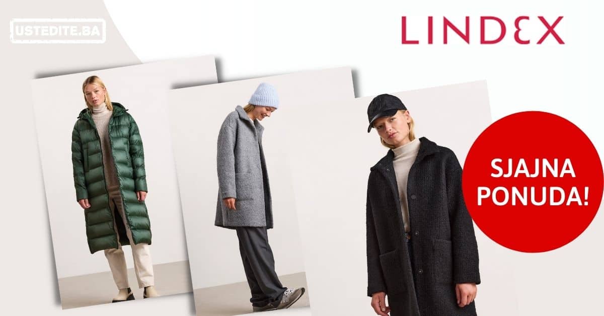 lindex, jakne lindex, snizenje lindex , crna jakna, zimska jakna,