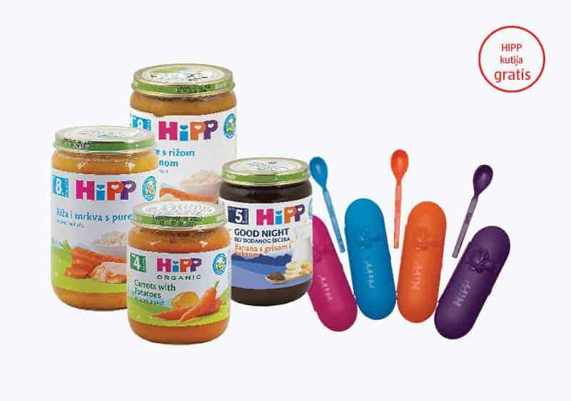HIPP hrana za bebe, HIPP hrana za bebe cijena,  HIPP hrana za bebe akcija