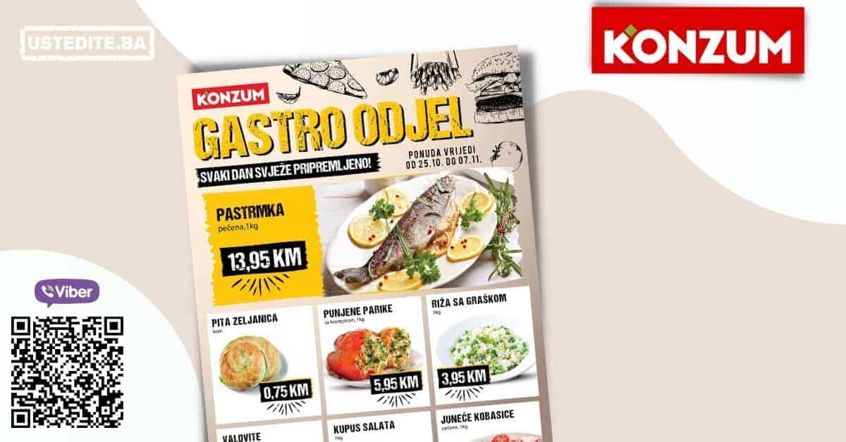 Konzum Gastro ponuda 25.10-07.11.2021. godine