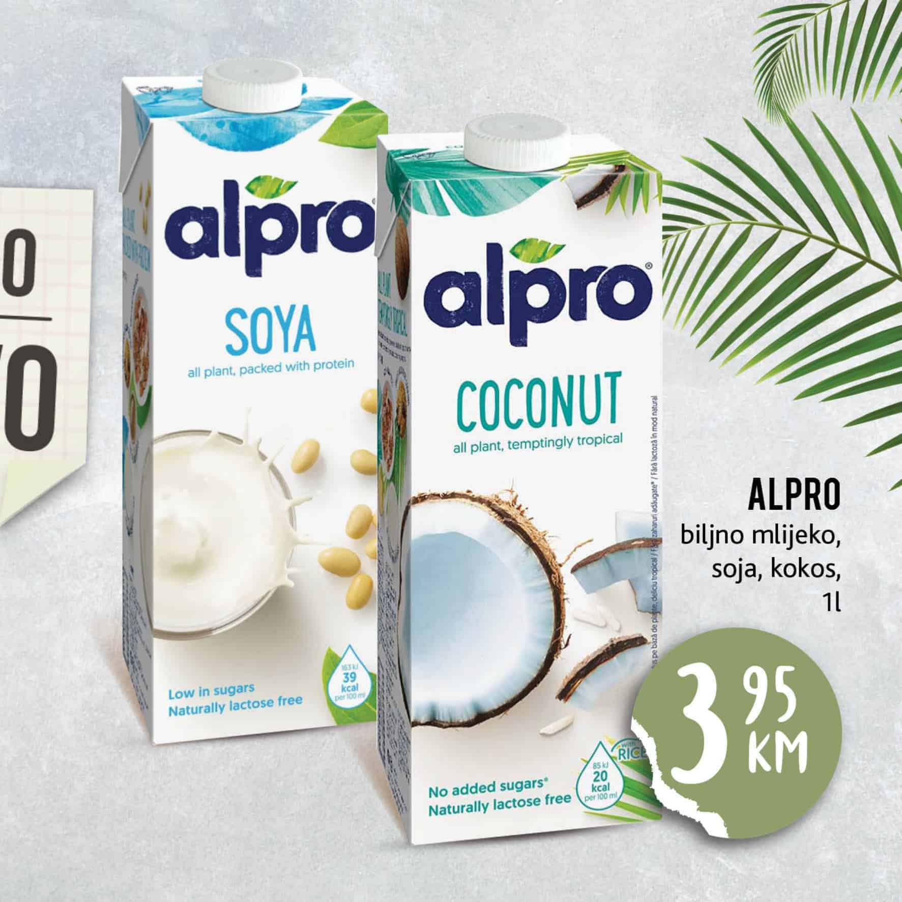 alpro, kokosovo mlijeko alpro, alpro biljni mlijeko kokos soja 