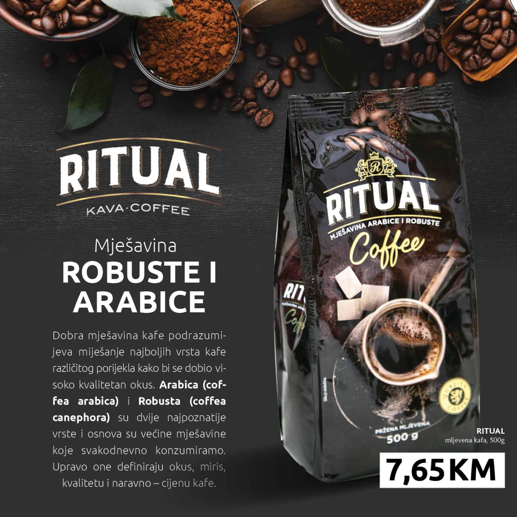 Konzum katalog donosi nam Ritual kafu po cijeni od 7,65 Km!