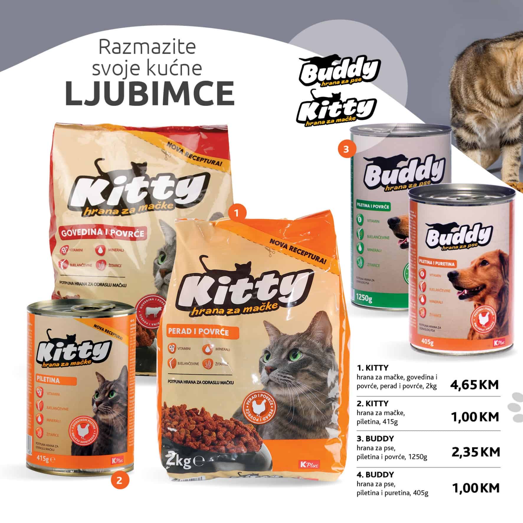 Konzum katalog donosi nam hranu za kucne ljubimce KITTY po snizenim akcijskim cijenama!