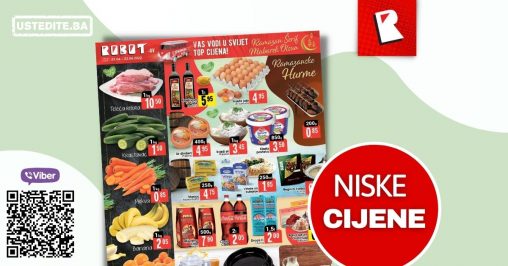 Robot katalog donosi nam akcijske cijene hrane! Na sniženju pronadjite maslinovo ulje, jaja, mliječne proizvode, kafu, voće i povrće! Robot vikend akcija 01-03.04.2022. godine! 