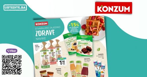 Stvarajmo zajedno zdrave navike. Konzum katalog zdrave hrane pogledajte u nastavku!