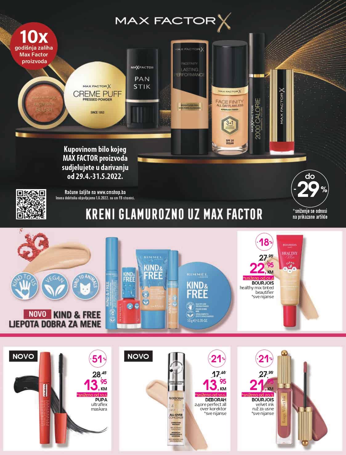 cm akcijski katalog 13-27.05.2022. u cm prodavnicama pronadjite make up proizvode po akcijskim cijenama!