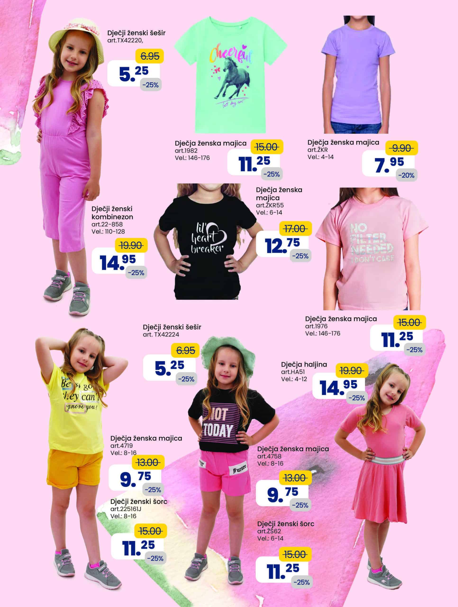 Fis katalog juni 2022 donosi nam snižene cijene fis djecije odjece