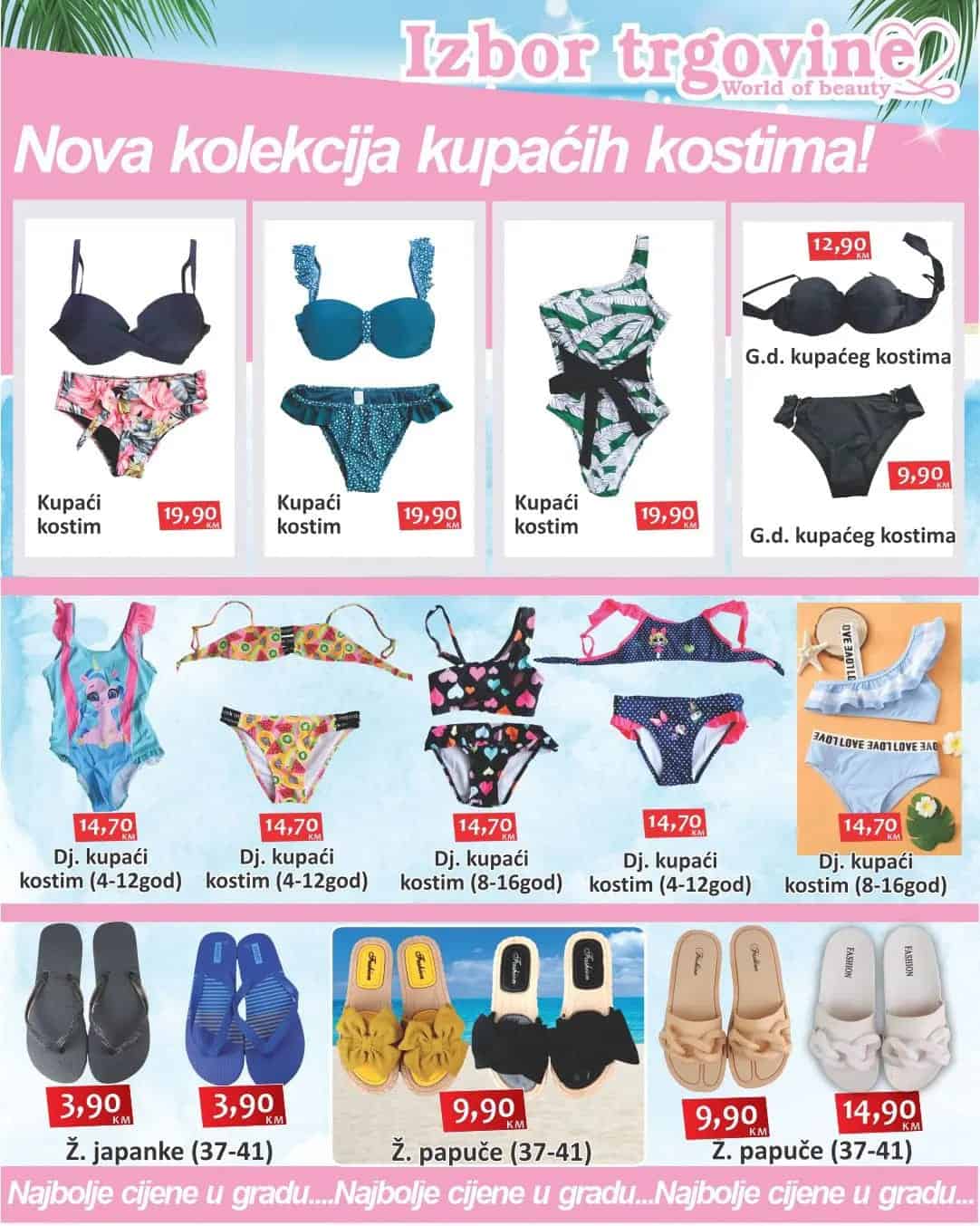 Izbor trgovine katalog JULI/AVGUST 2022 ➤ Super cijene kupaći kostimi 👙, papuče! Sve za LJETO🏝!