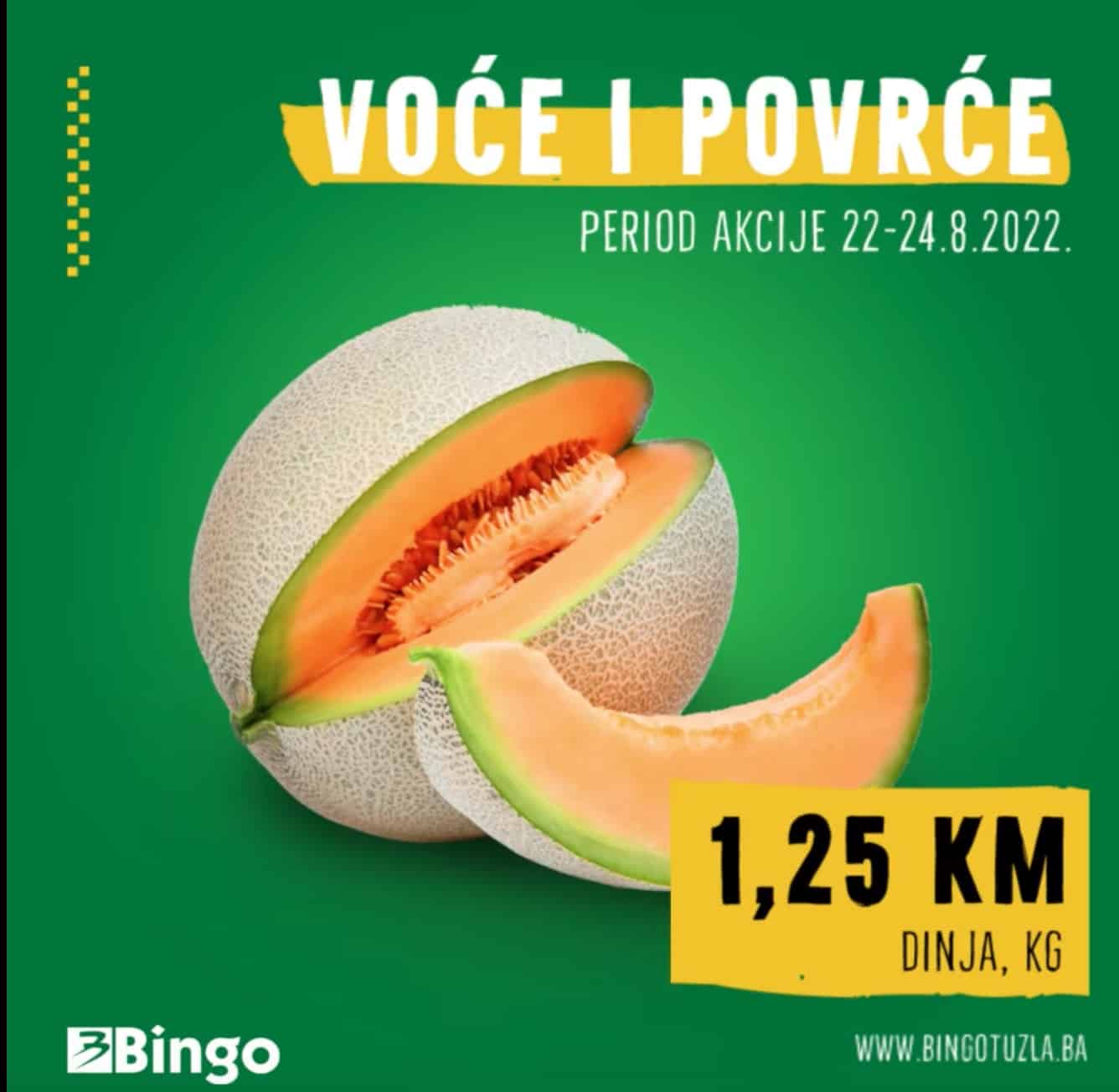 BINGO super ponuda voća i povrća 22-24.8.2022 ➤ akcija sniženja avgust 2022!