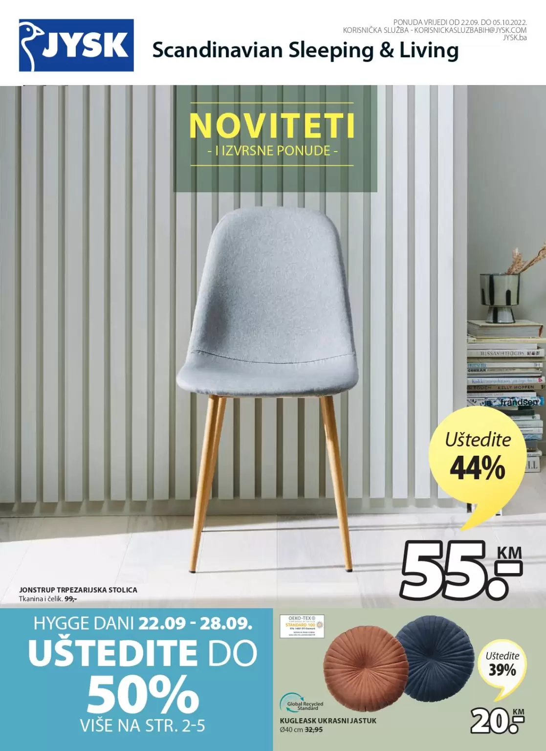 Jysk BiH katalog NOVITETI 22.95.11.2022. ustedite.ba