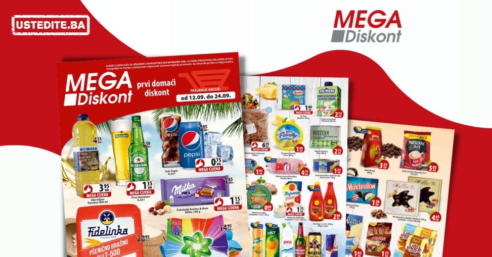 Mega Diskont katalog - MEGA DOBRE CIJENE - katalog sniženja do 24.9.2022.