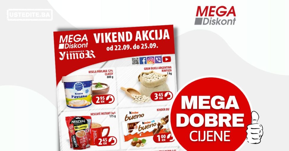 Mega Diskont vikend akcija 22-25.9.2022.