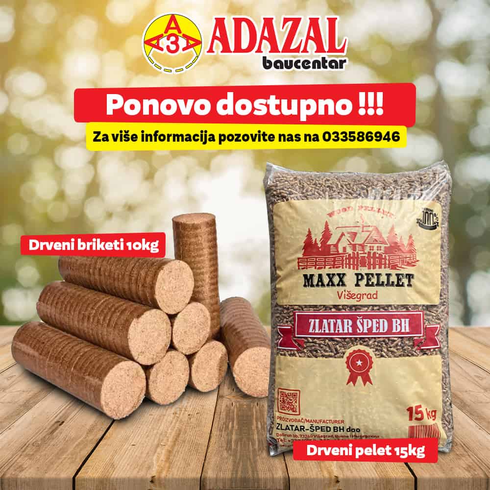 Adazal ▷Pelet - Briketi - Grijna tijela SUPER PONUDA - oktobar 2022