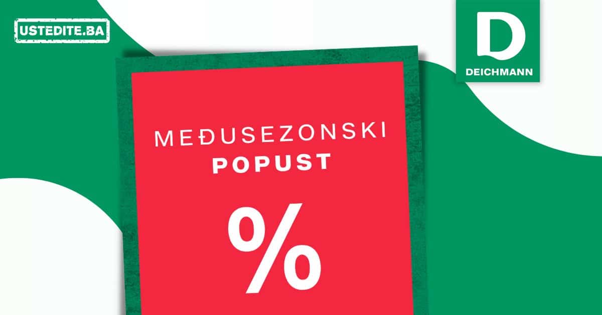 Deichmann MEĐUSEZONSKI POPUST - sniženje 6-13.10.2022.