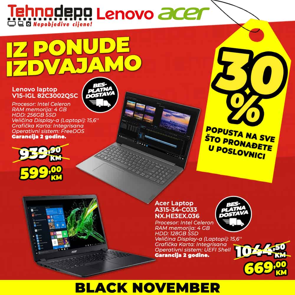 Tehnodepo BLACK NOVEMBER - SVE JE NA AKCIJI! 5 Tehnodepo BLACK NOVEMBER - SVE JE NA AKCIJI!