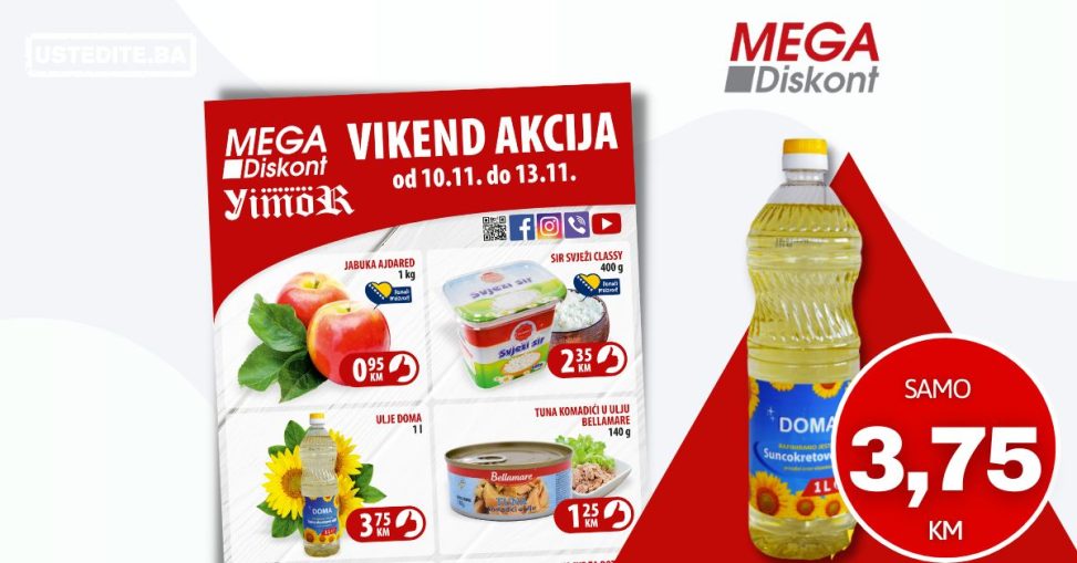 MEGA Diskont vikend akcija 10-13.11.2022.