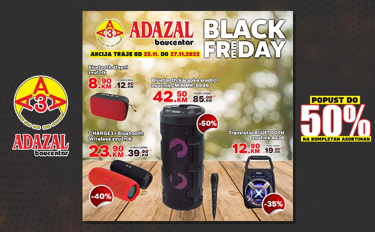 Adazal Black Friday - Adazal Crni Petak 25-27.11.2022