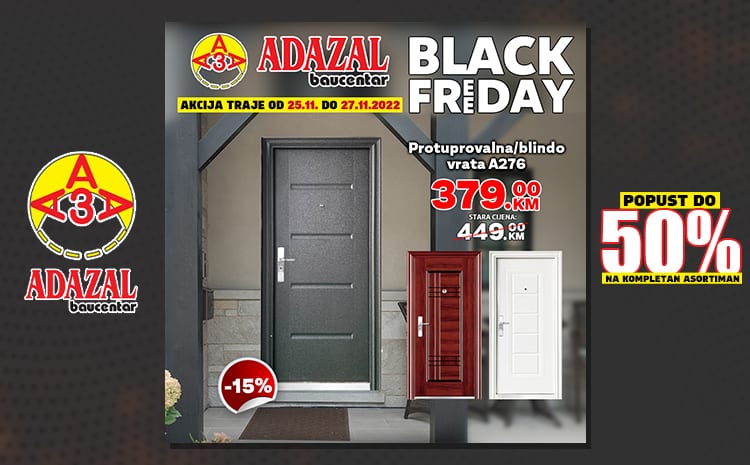 Adazal Black Friday - Adazal Crni Petak 25-27.11.2022