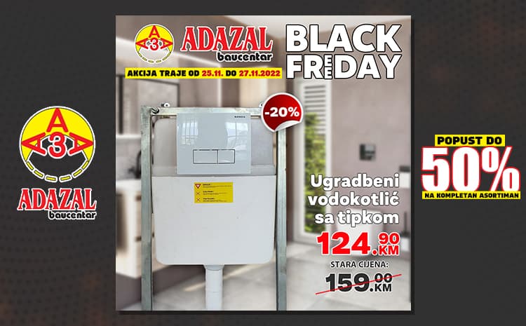 Adazal Black Friday - Adazal Crni Petak 25-27.11.2022