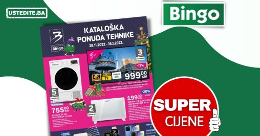 Bingo TEHNIKA - katalog sniženja 28.11.2022-16.1.2023.