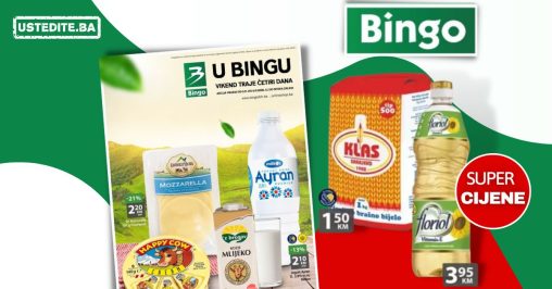 Bingo vikend akcija ULJE Floriol 1l 3,95 KM - katalog 3-6.11.2022.