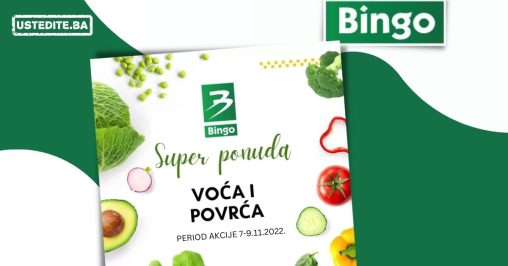 Bingo akcija VOĆE I POVRĆE 7-9.11.2022.