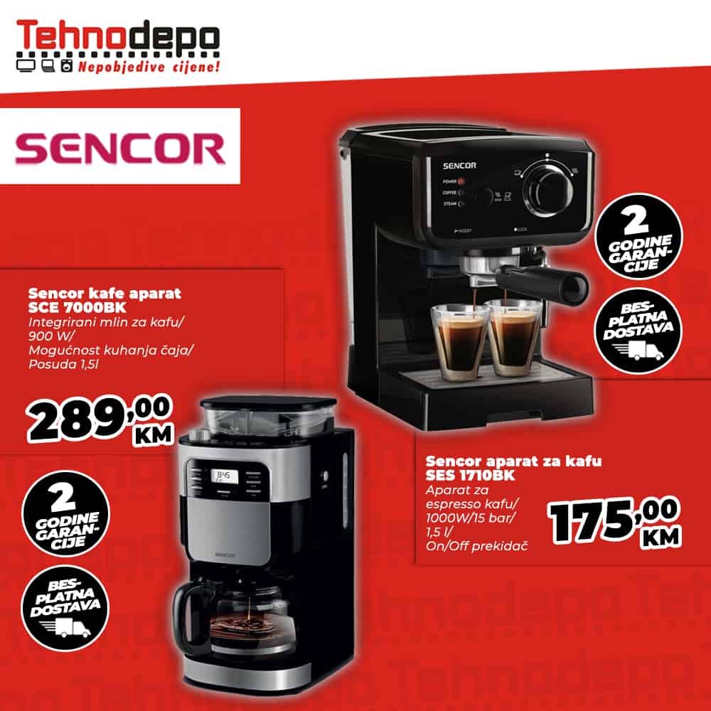 Uz Sencor aparate napravite kafu kakvu želite u bilo koje doba!