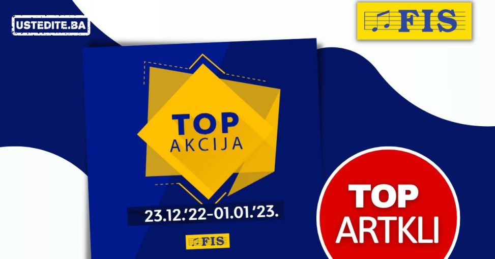 Fis TOP akcija za TOP artikle 23.12.2022-1.1.2023.