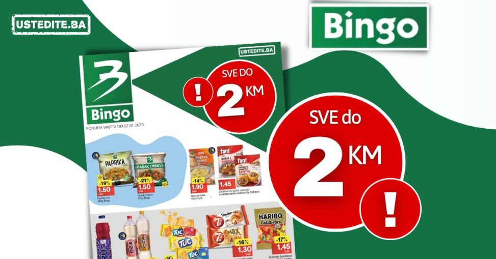 Bingo SVE DO 2 KM - akcija sniženja do 2.1.2023.