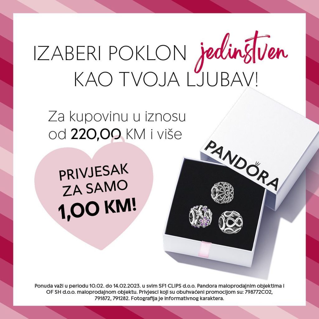 Pandora pokloni za Valentinovo!
