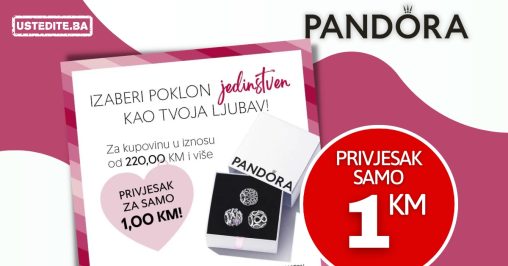 Pandora privjesak samo 1 KM