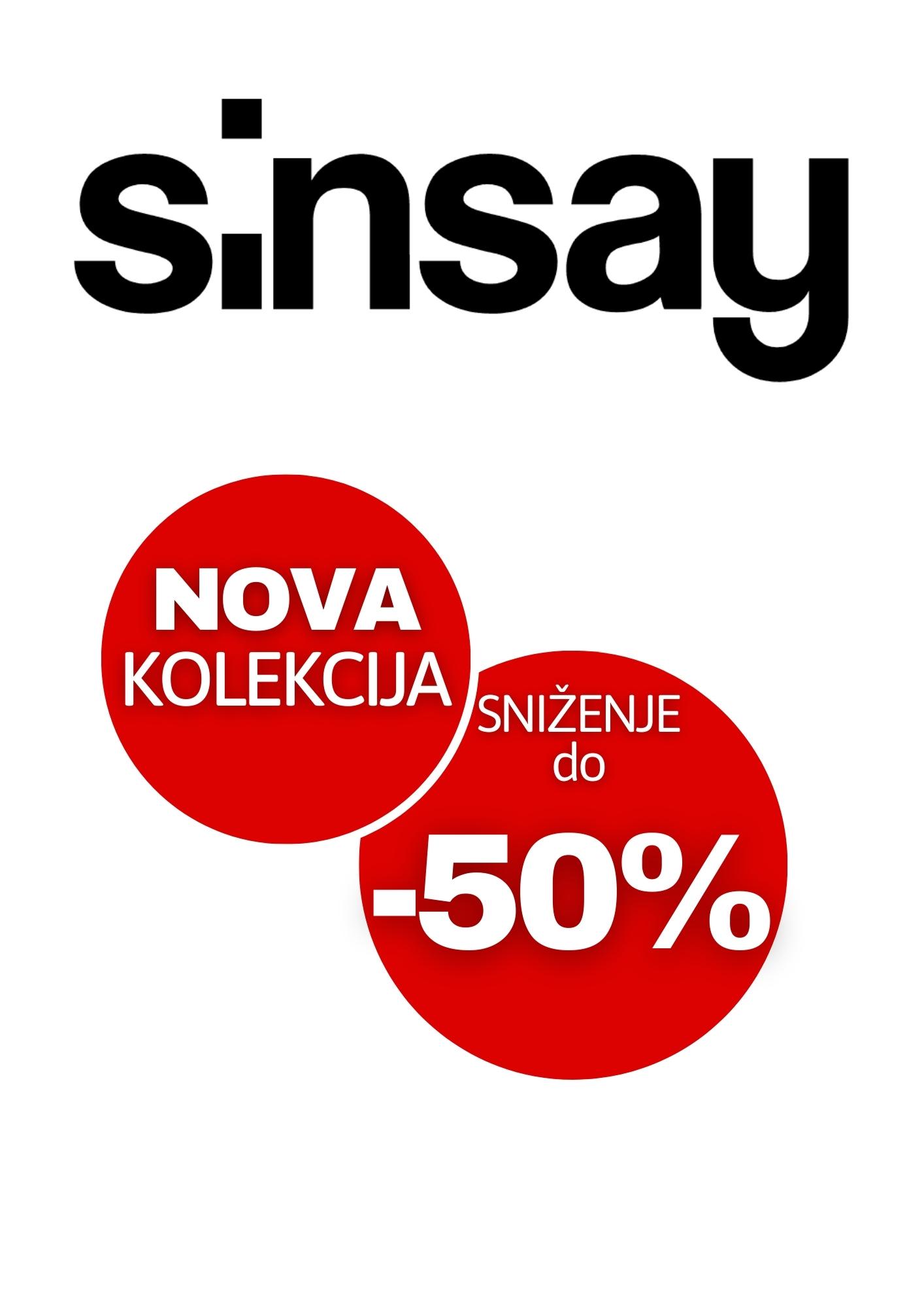 Sinsay BiH ⇢NOVA KOLEKCIJA + Međusensko sniženje do 50%