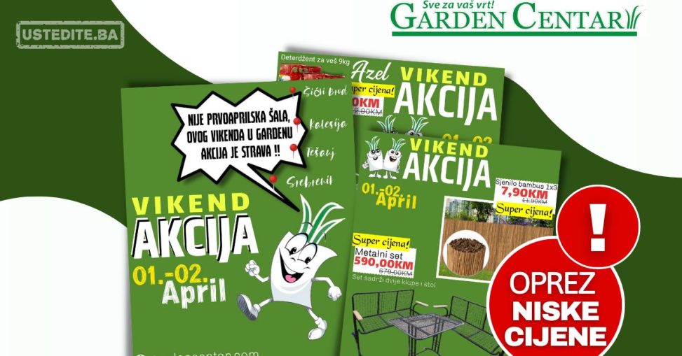 Garden Centar VIKEND AKCIJA 1-2.4.2023.