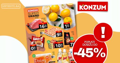 Konzum vikend akcija 30.3-2.4.2023.