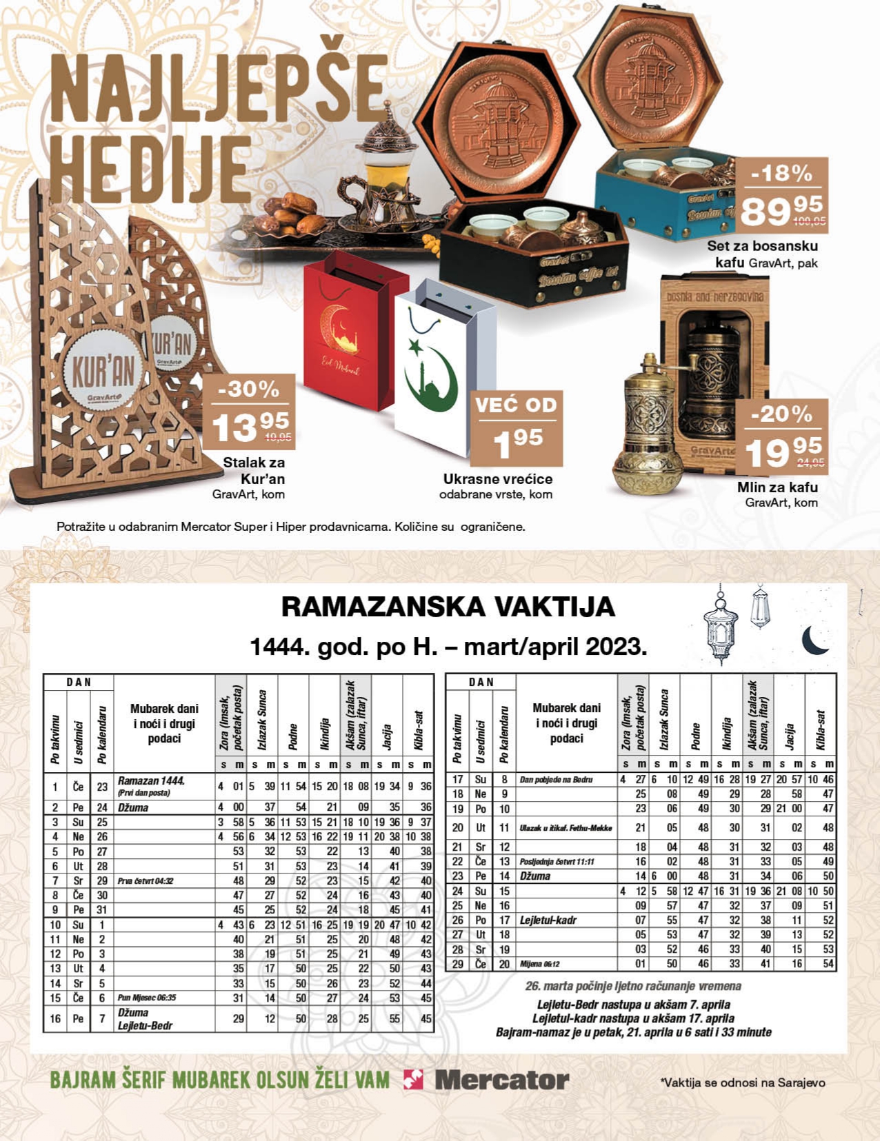 Mercator katalog RAMAZANSKA AKCIJA 16.3-23.4.2023.