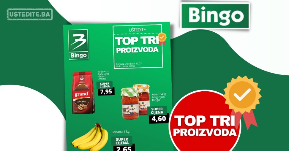 Bingo TOP TRI PROIZVODA akcija do 12.3.2023.