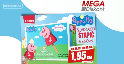 Mega Diskont Peppa Pig sladoled