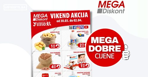 Mega Diskont vikend akcija 30.2-2.4.2023.