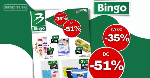 Bingo SAMO NAJVEĆA SNIŽENJA do 02.05.2023.