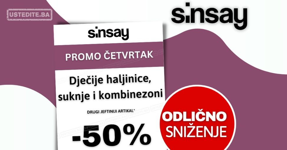 Sinsay BiH SNIŽENJE 50%