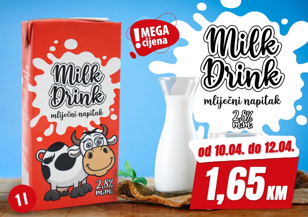 Mega Diskont mlijeko 
